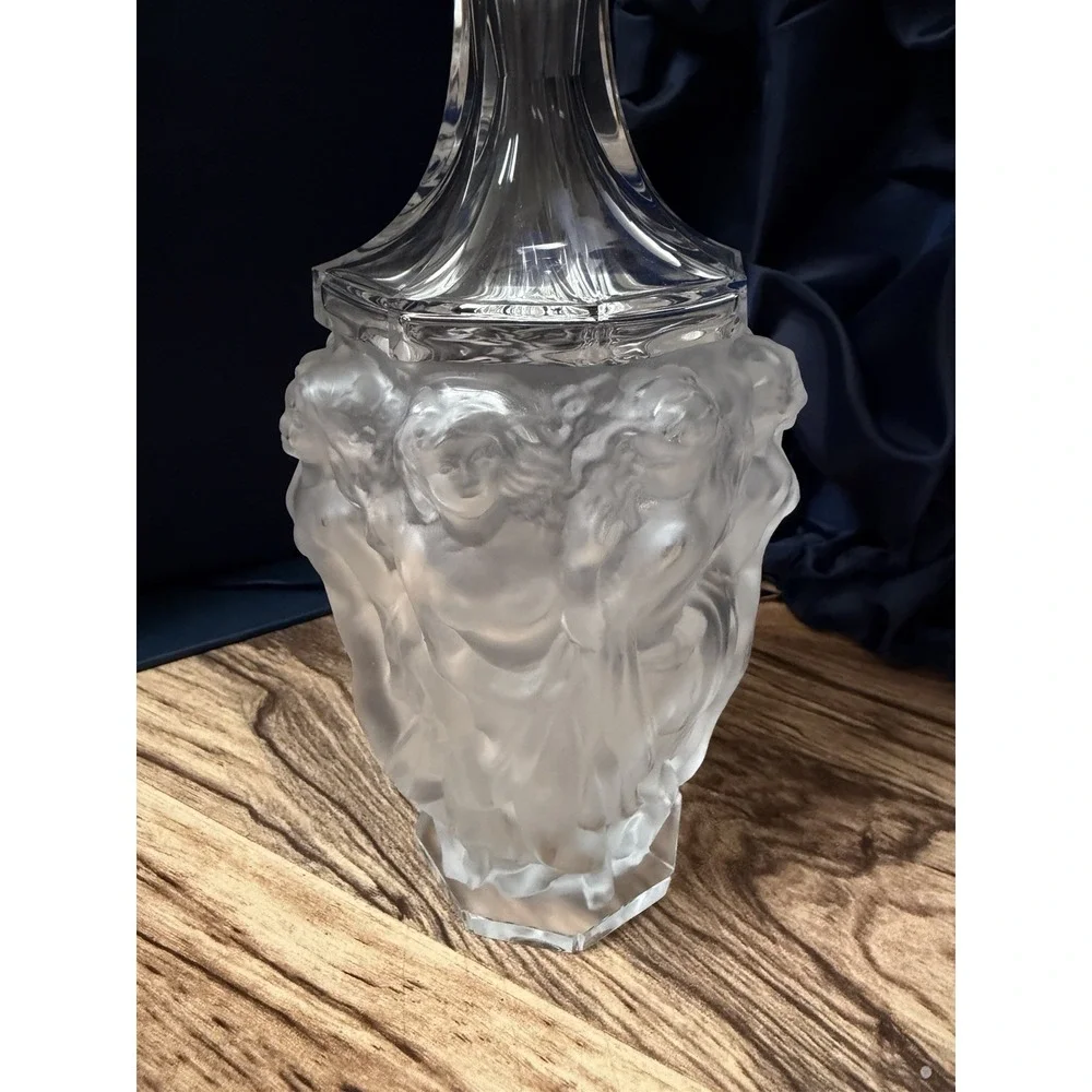 Bohemia Crystal Czech Hand Made Bacchantes Decanter Set 7 Piece W/ Original Box